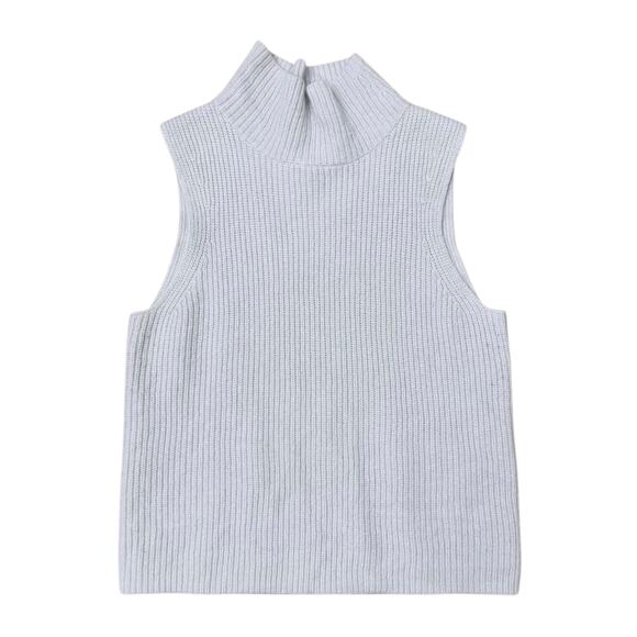 NakedCashmere Sleeveless Turtleneck Sweater - Picture 1 of 10